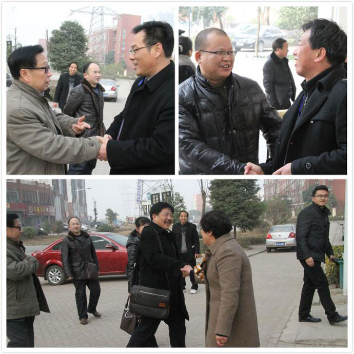 周恩芝校长,刘中文副校长及学校领导热情接待了考察团,全程陪同领导