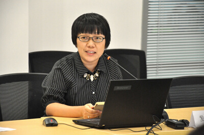 四年级组丁慧老师汇报工作