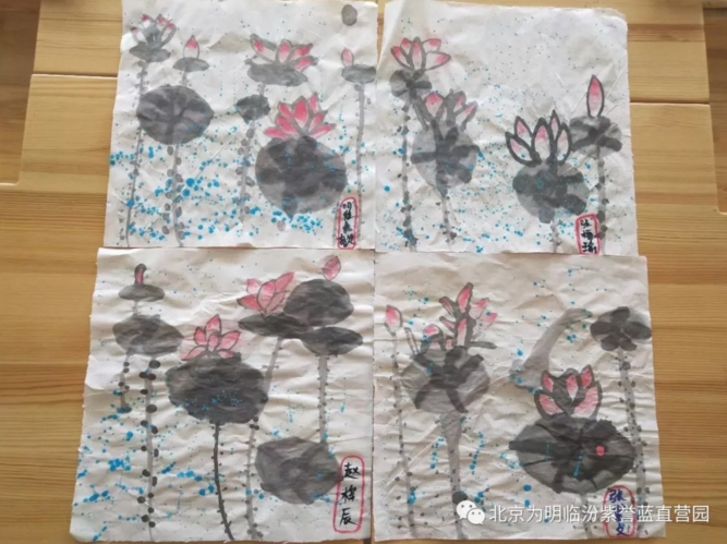 【幼儿园】紫誉蓝为明幼儿园国画课学期汇报